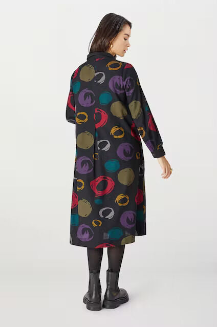 Sahara Outline Multi Spot Woven Dress 