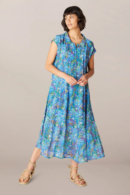Sahara Wild Garden Dress Blue Blue