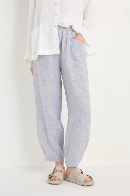 Ticking Linen Stripe Bubble Trousers