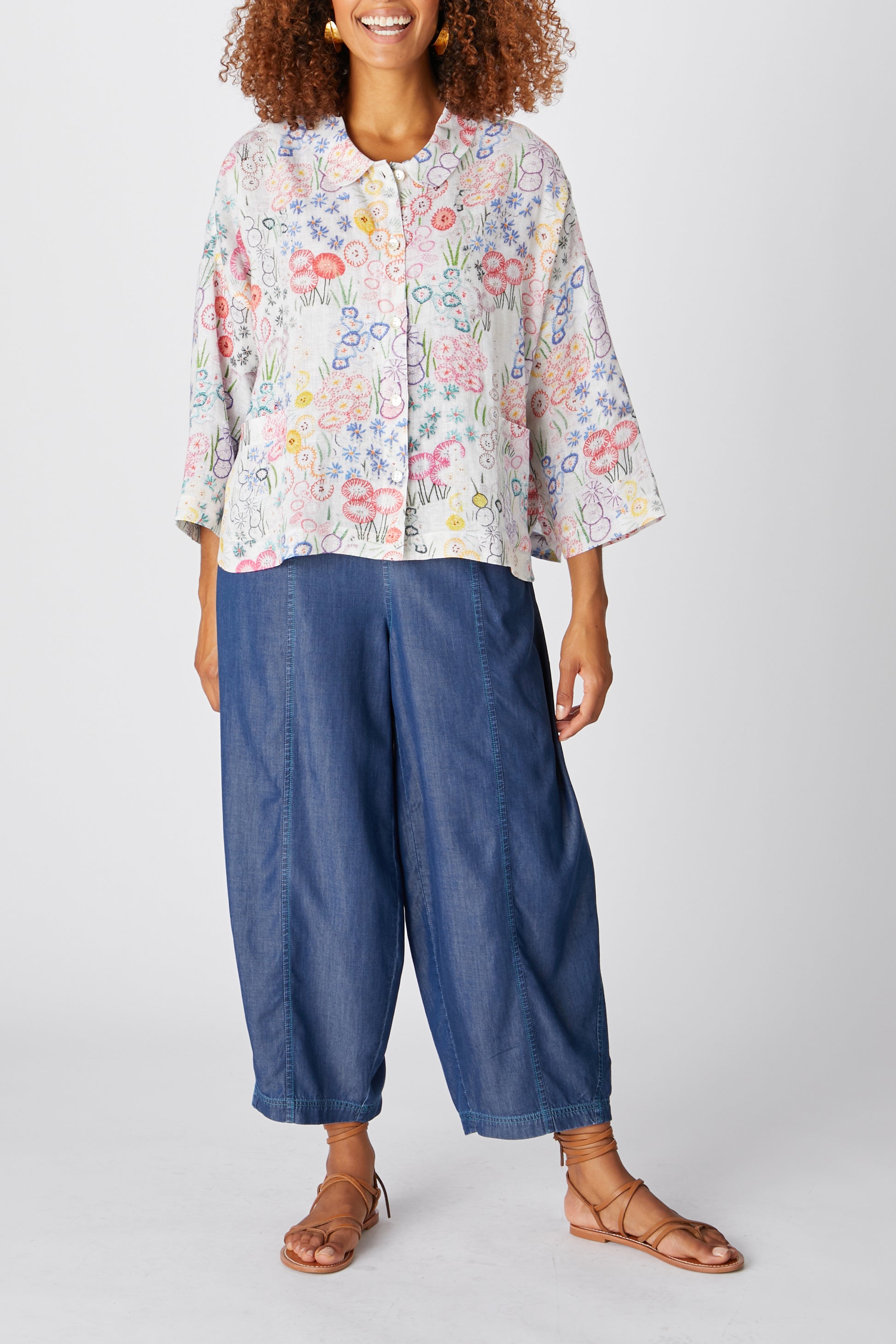 Sahara Vintage Flower Print Shirt 