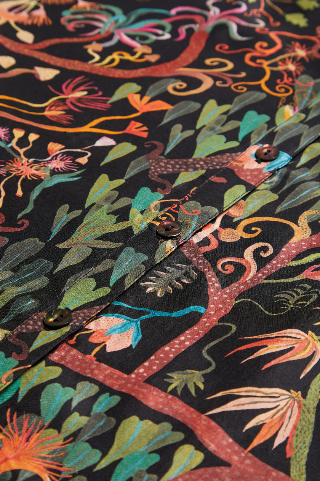 Sahara Faraway Jungle Silk Long Shirt 