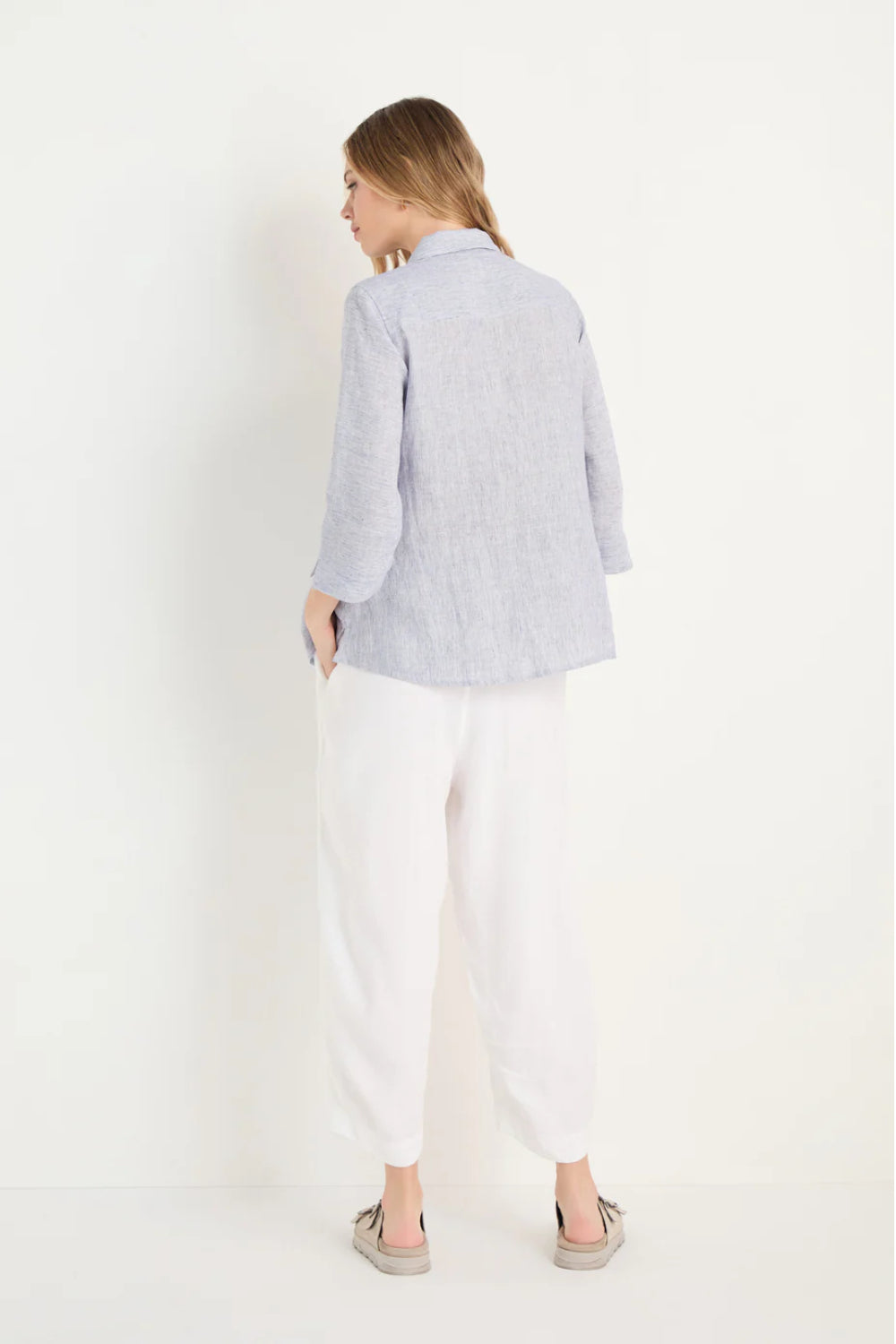 Ticking Linen Stripe Shirt