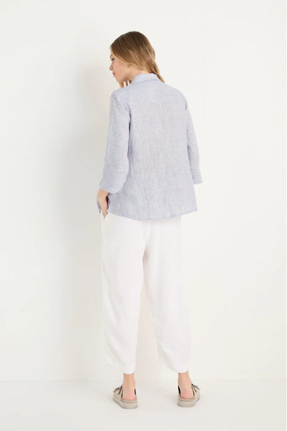 Ticking Linen Stripe Shirt