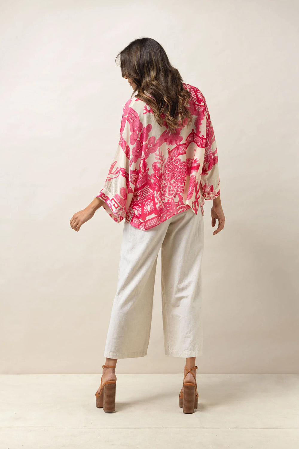 One Hundred Stars Giant Willow Kimono Blue
