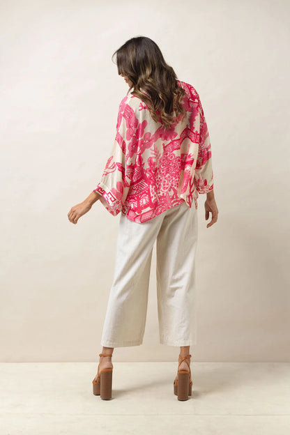 One Hundred Stars Giant Willow Kimono Blue