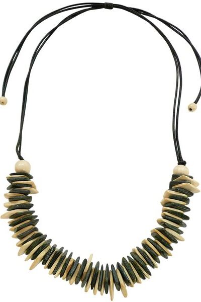 Lotus Feet Cream Square Stack Necklace