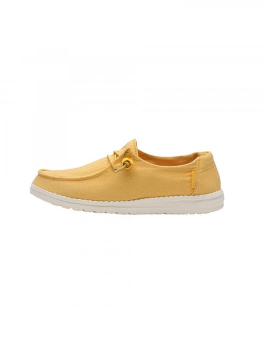 Hey Dude Shoes Wendy Sandstone Canvas Orange