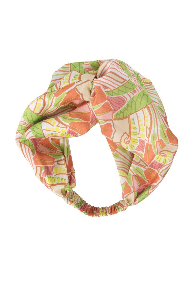 One Hundred Stars Deco Fans Headband Pink