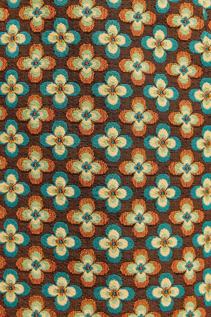 Louche Aubin Deco Fleur Jaquard Mini Skirt Brown