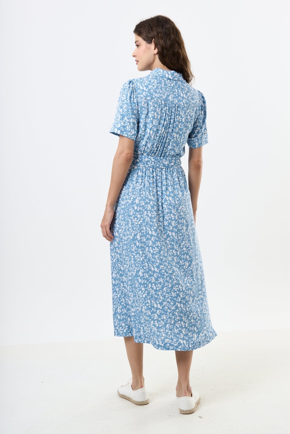 Inesa Floral Midi Shirt Dress