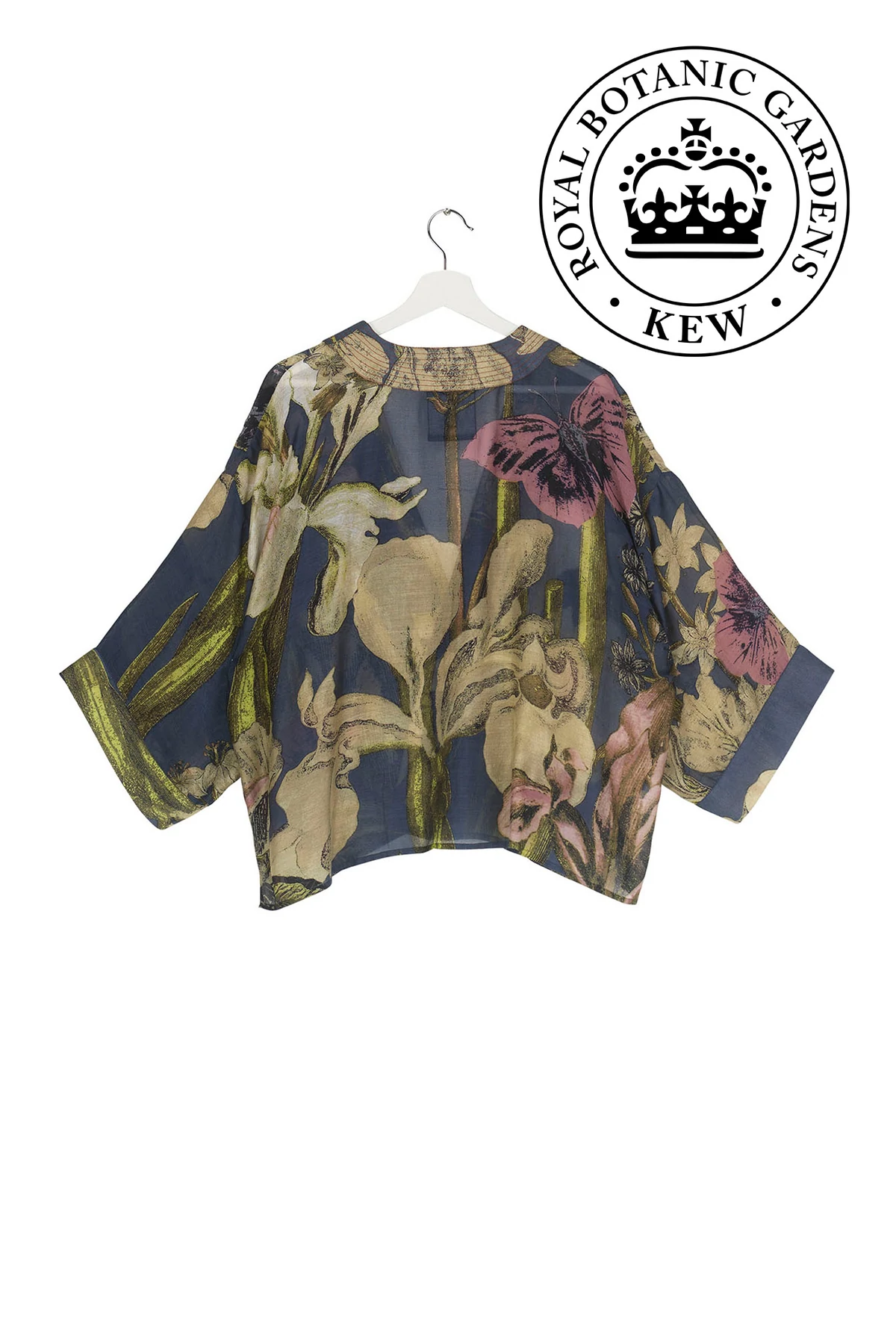 One Hundred Stars Kew Iris Kimono Blue