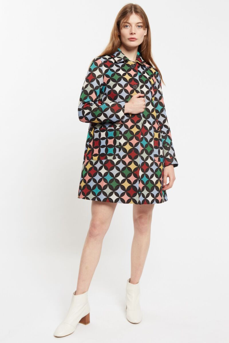 Louche Dryden Circles Jaquard Coat