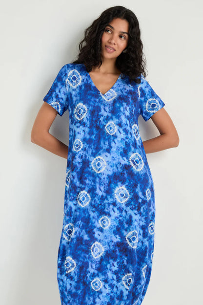 Tie Dye Circles Jersey Bubble Dress