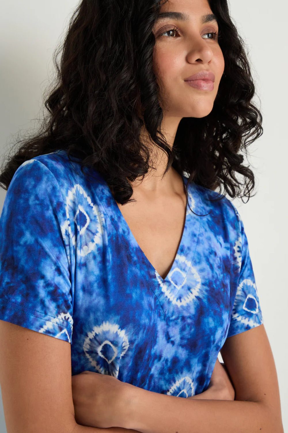 Tie Dye Circles Jersey Bubble Dress