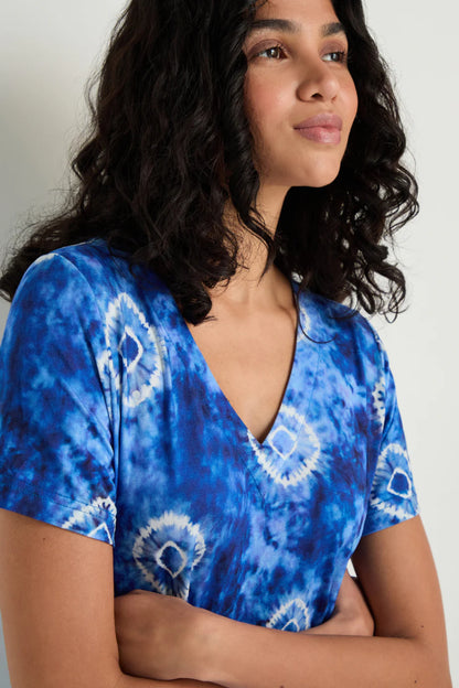 Tie Dye Circles Jersey Bubble Dress