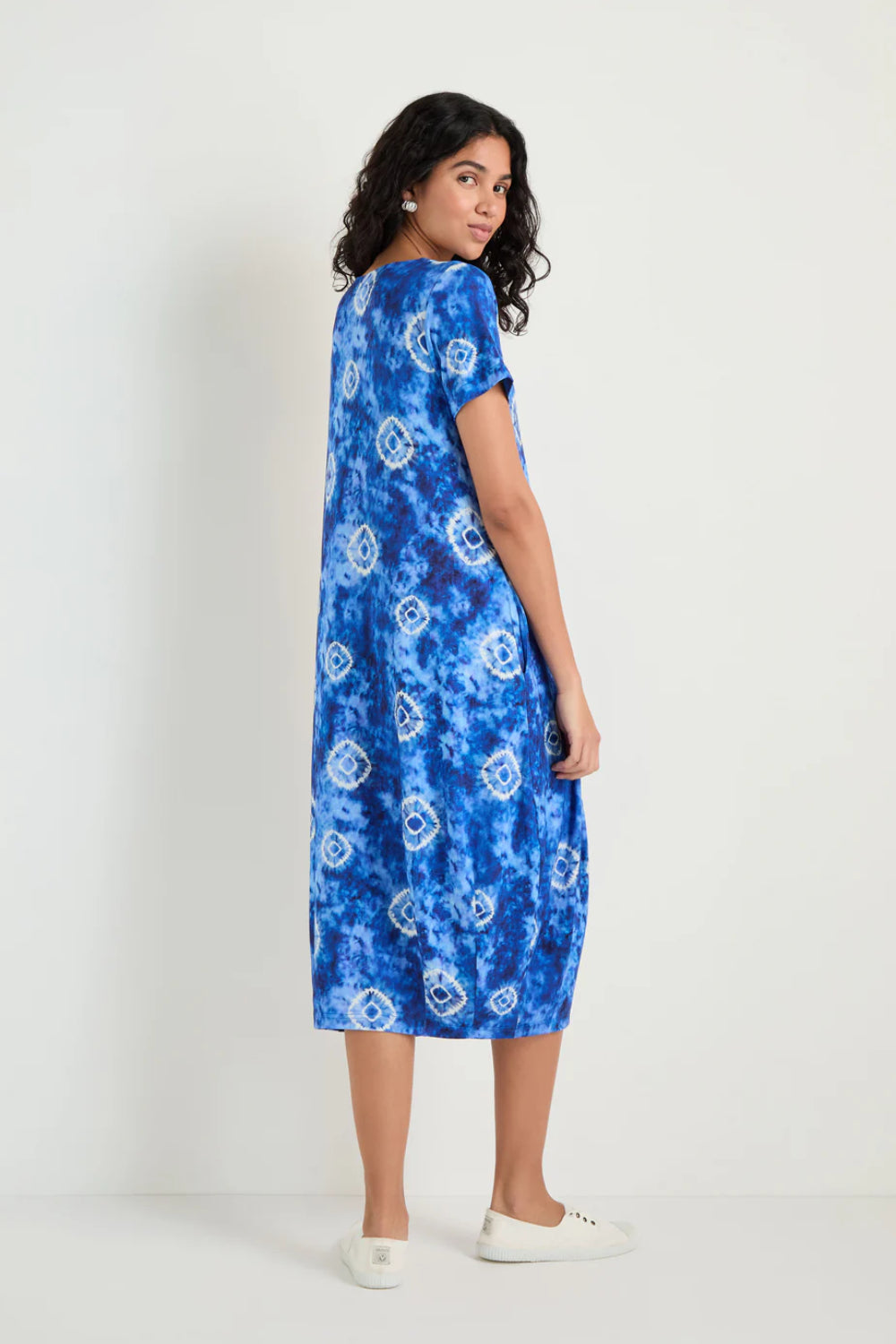 Tie Dye Circles Jersey Bubble Dress