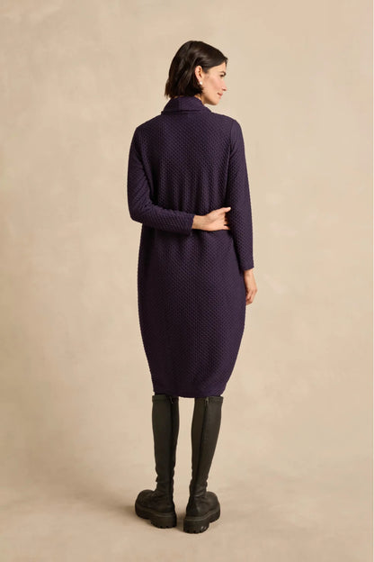 Waffle Textured Jersey Bubble Dress