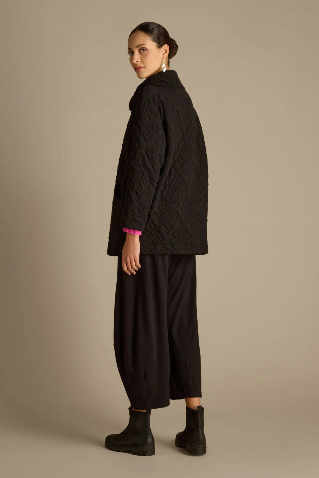 Abstract Quilted Cotton Jacket