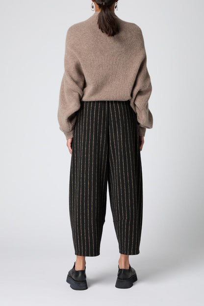 Broken Stripe Jersey Bubble Trousers