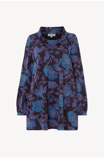 Sahara Twilight Bloom Jersey Tunic Blue