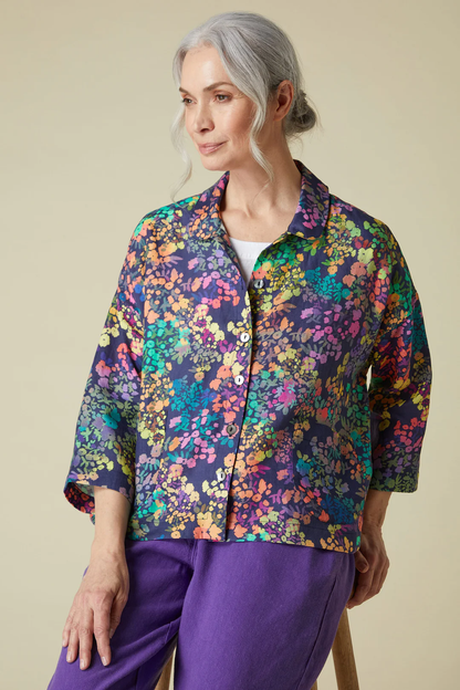 Sahara Scattered Floral Linen Shirt 