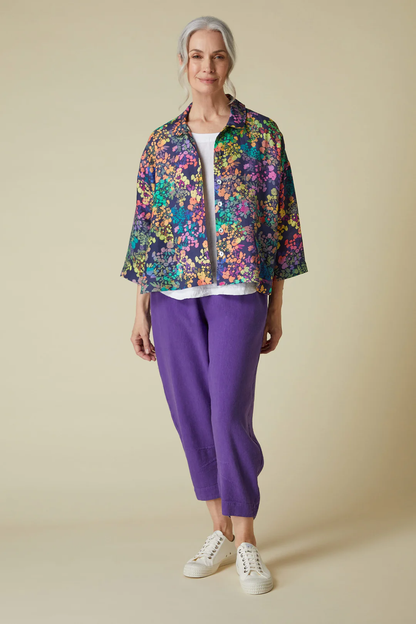 Sahara Scattered Floral Linen Shirt Floral