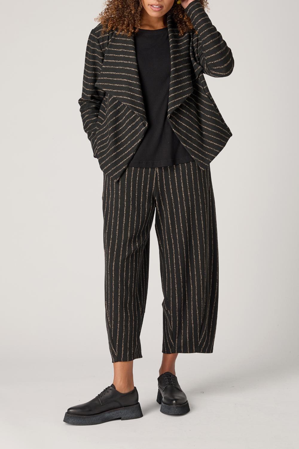 Broken Stripe Jersey Bubble Trousers