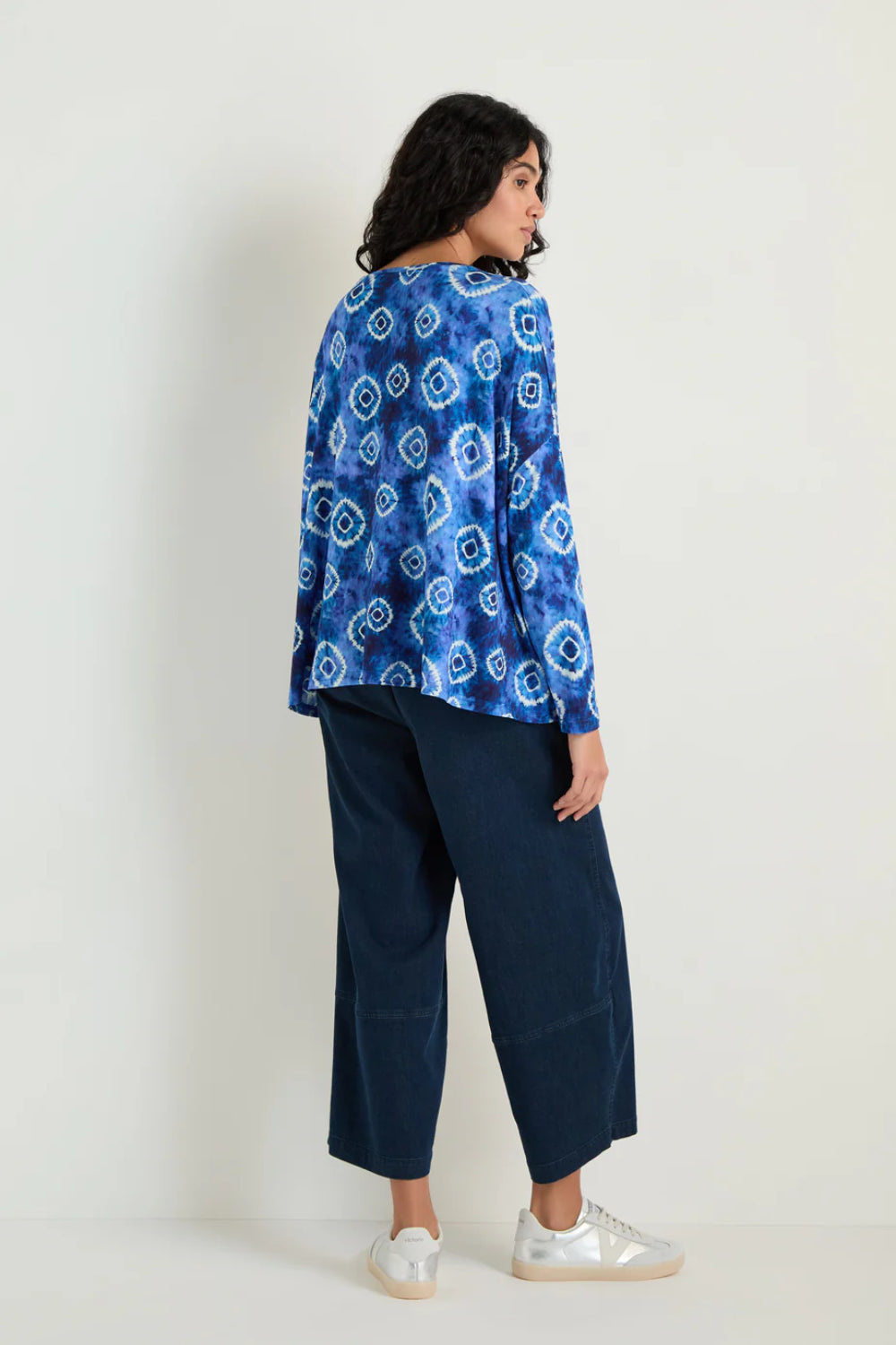 Tie Dye Circles Jersey Boxy Top