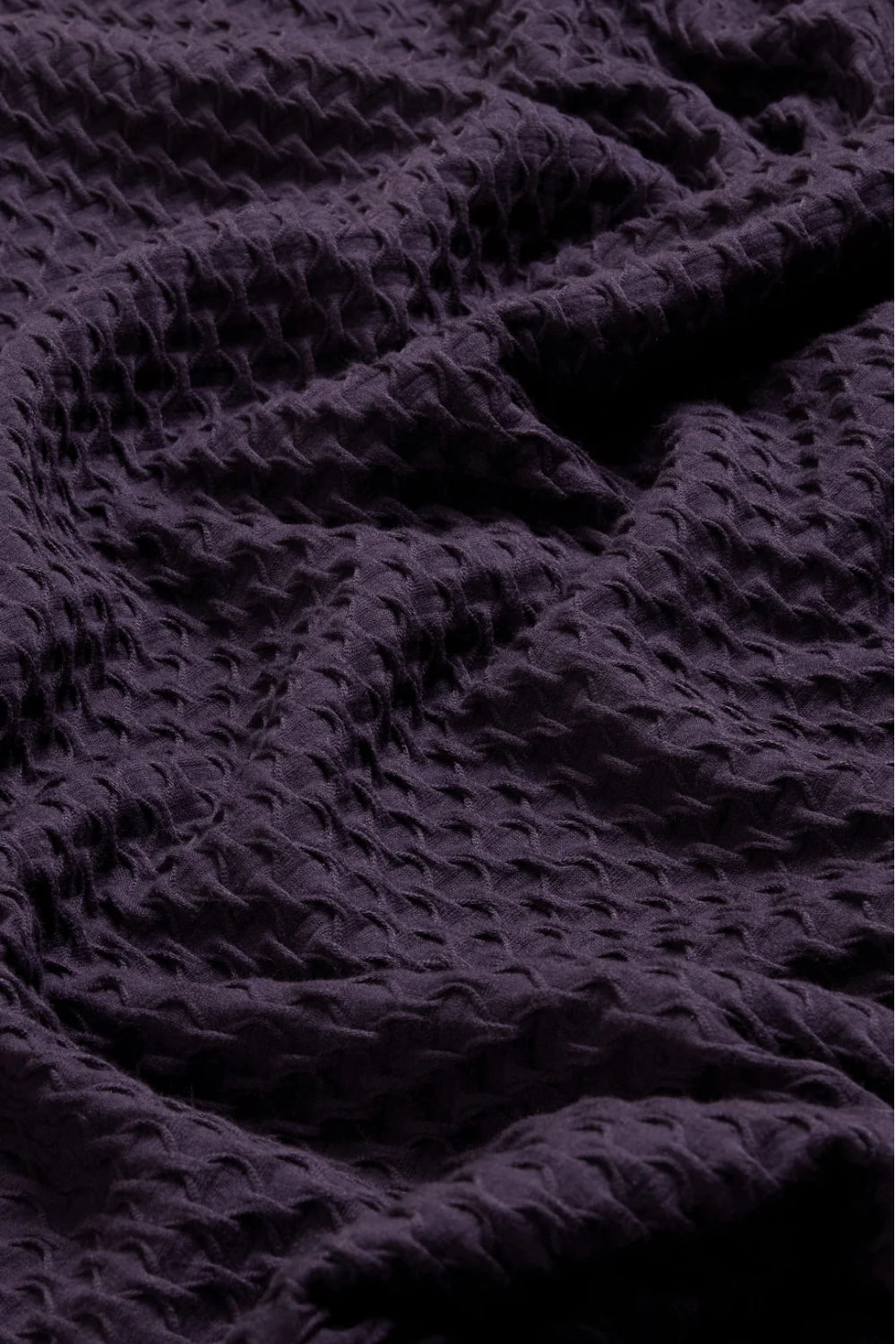 Waffle Textured Jersey Cowl Neck