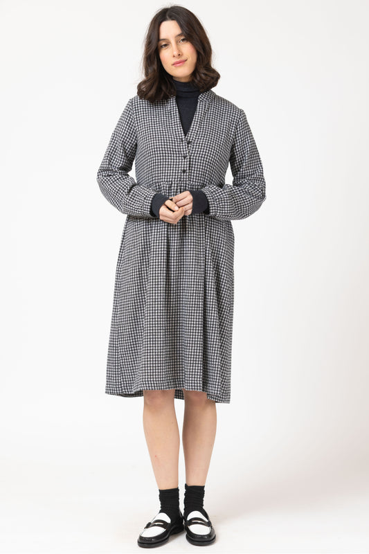 Brushed Cotton Check Dress