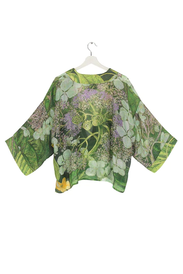 One Hundred Stars Kew Hydrangea Kimono Lime
