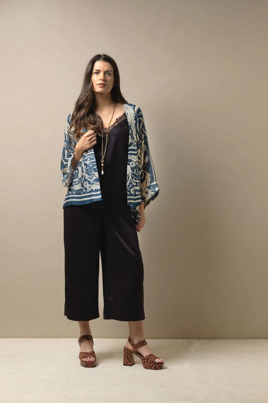 One Hundred Stars Jaipur Blue Kimono