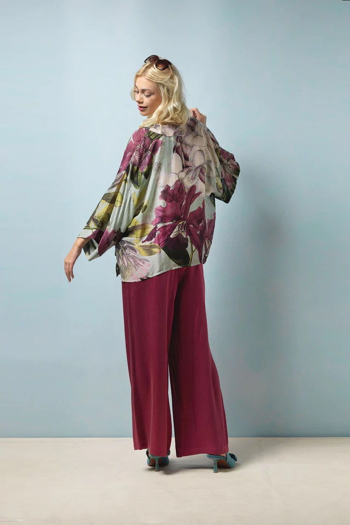 One Hundred Stars Protea Kimono Duck Egg