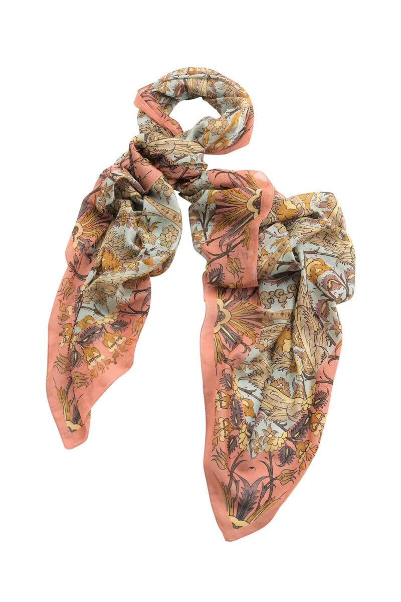 One Hundred Stars Decadent Aqua Scarf