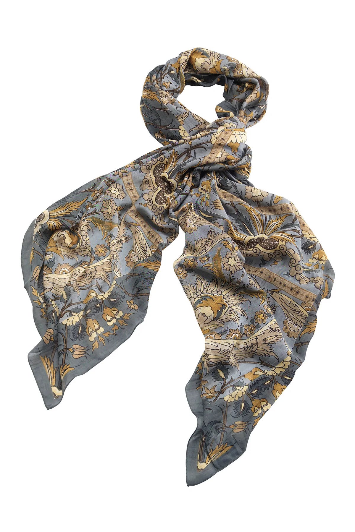 One Hundred Stars Decadent Grey Scarf