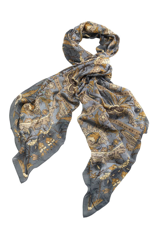 One Hundred Stars Decadent Grey Scarf