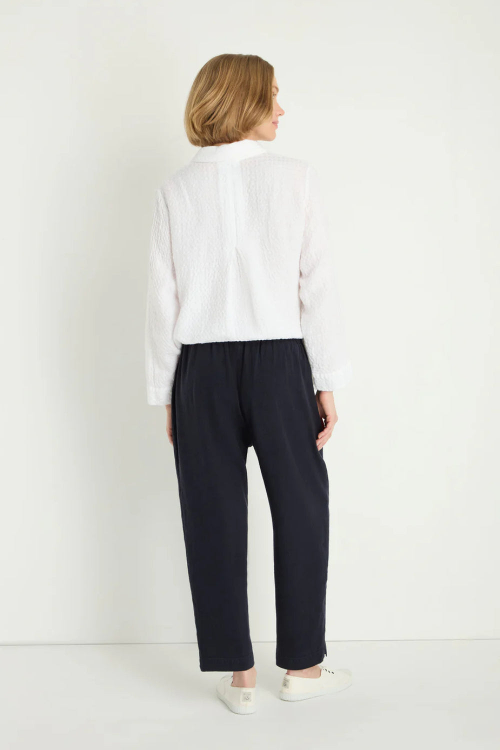 Slim Twisted Linen Trousers