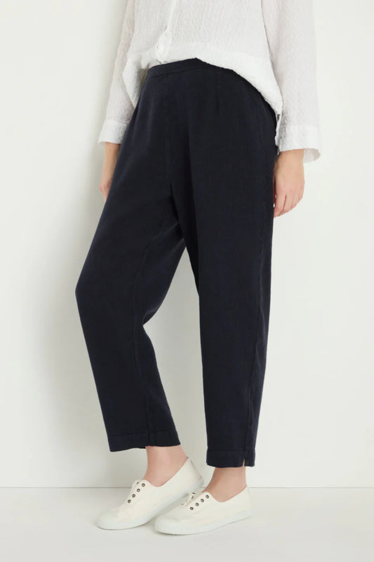 Slim Twisted Linen Trousers