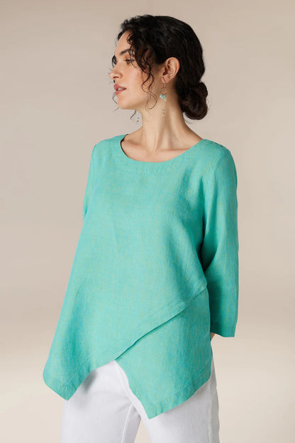 Sahara Cross Dye Asymmetric Tunic 