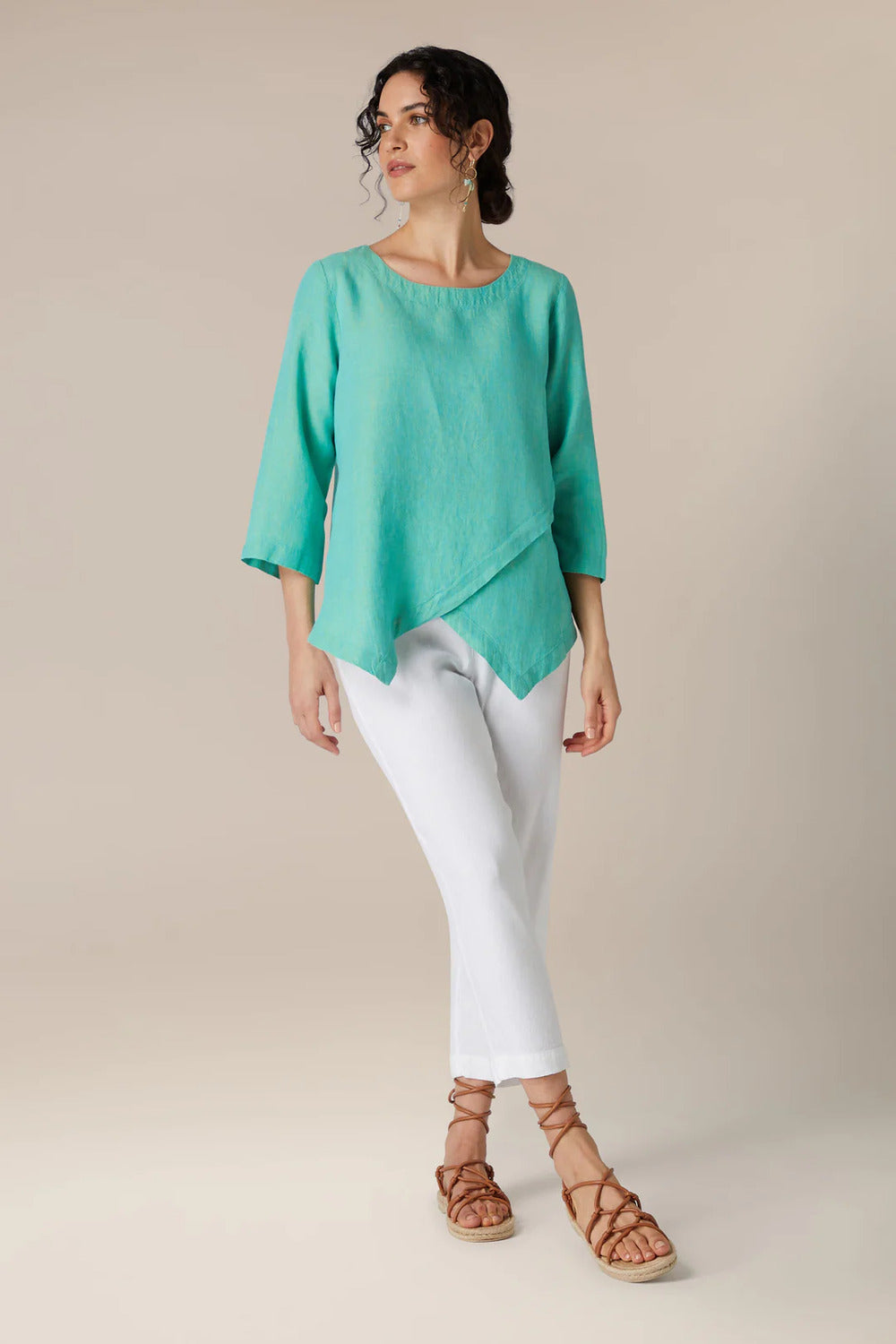 Sahara Cross Dye Asymmetric Tunic 