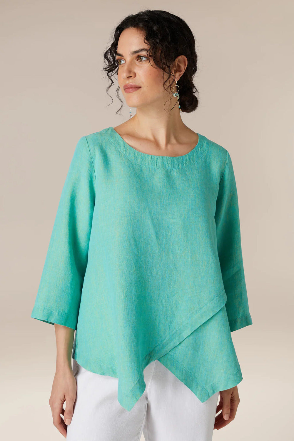 Sahara Cross Dye Asymmetric Tunic 