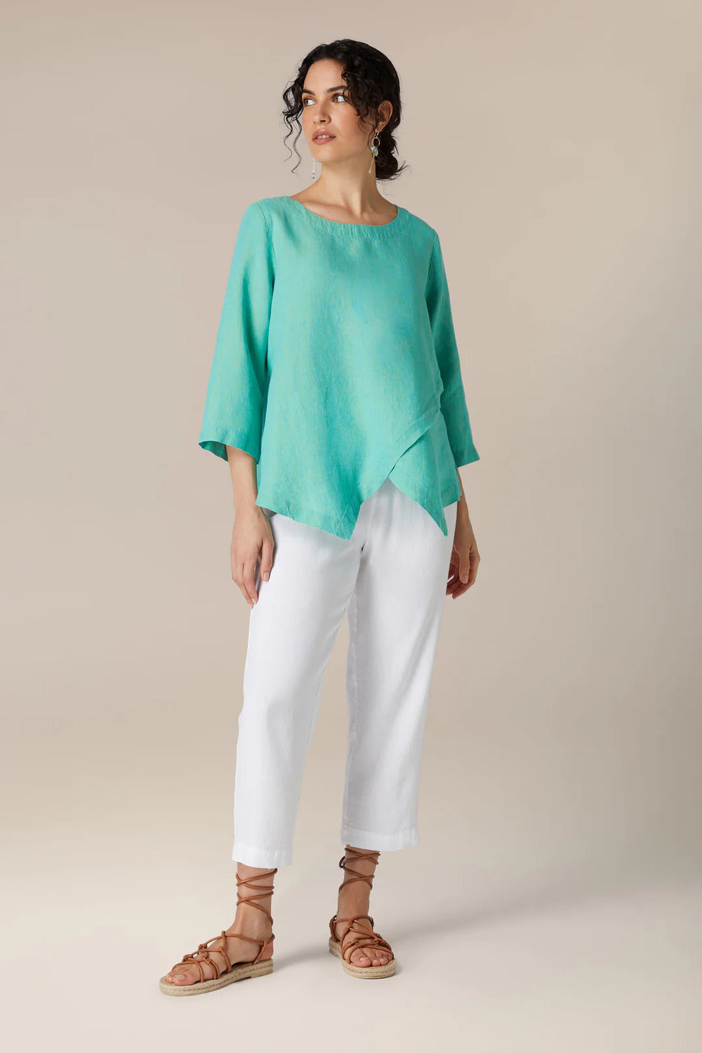 Sahara Cross Dye Asymmetric Tunic 