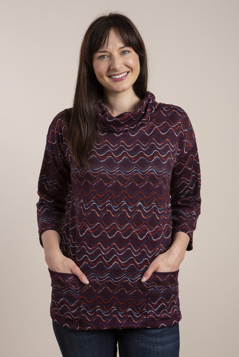 Lily and Me Olivia Jumper Damson Swirls