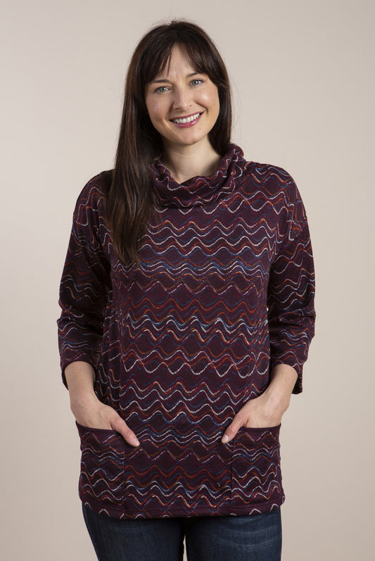 Lily and Me Olivia Jumper Damson Swirls