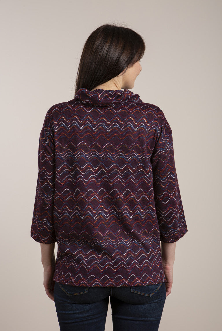 Lily and Me Olivia Jumper Damson Swirls