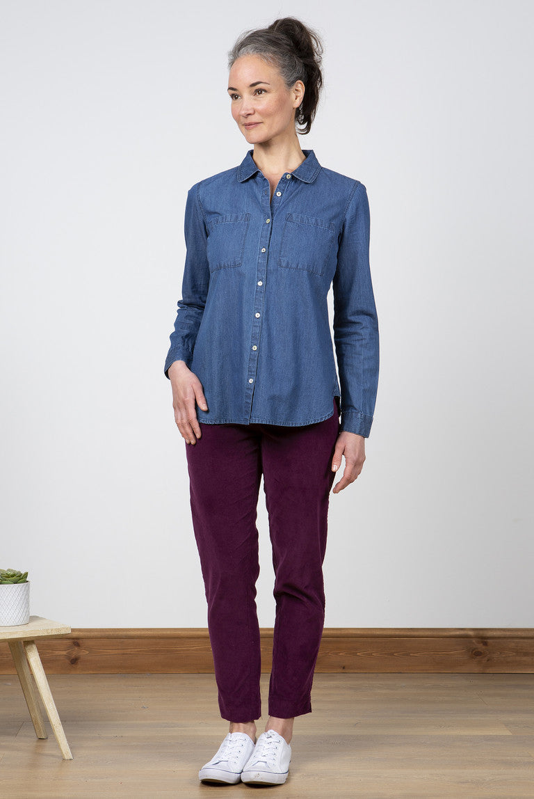 Lily and Me Dartmouth Trousers Plain Damson