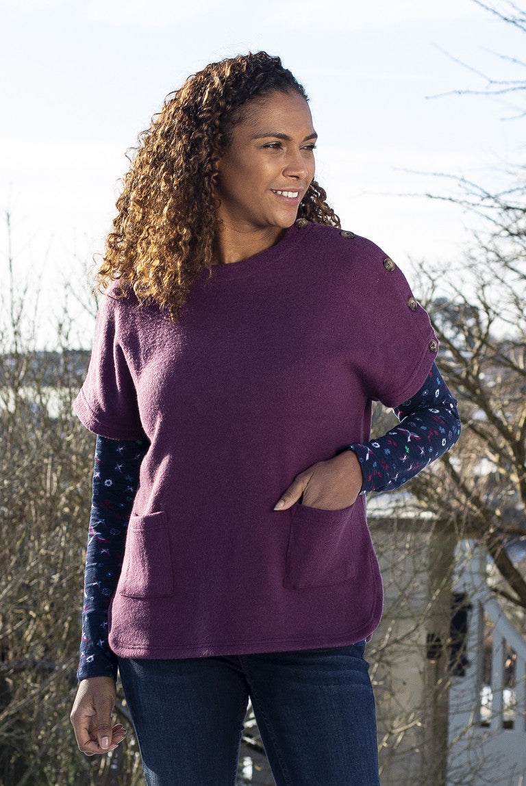 Lily and Me Bridget Layering Jumper Damson