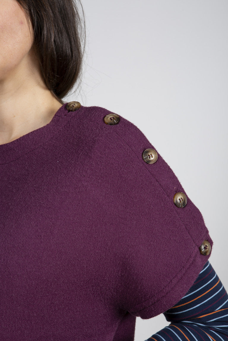 Lily and Me Bridget Layering Jumper Damson