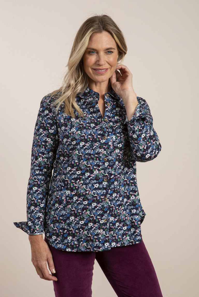 Lily and Me Traditional Shirt Jemma Blossom Navy