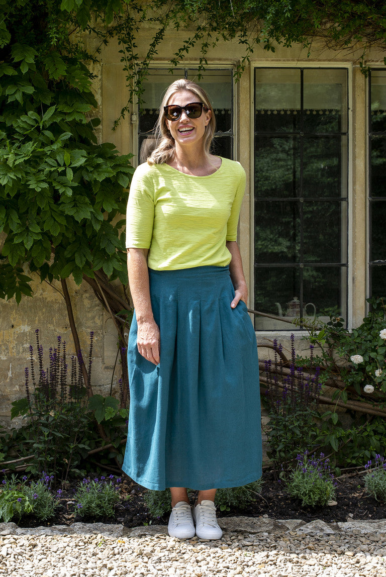 Lily and Me Monica Top 3/4 Sleeve Lime